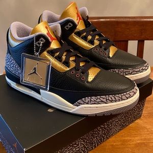 Jordan 3 retro “Black gold cement” size 12W/10.5M